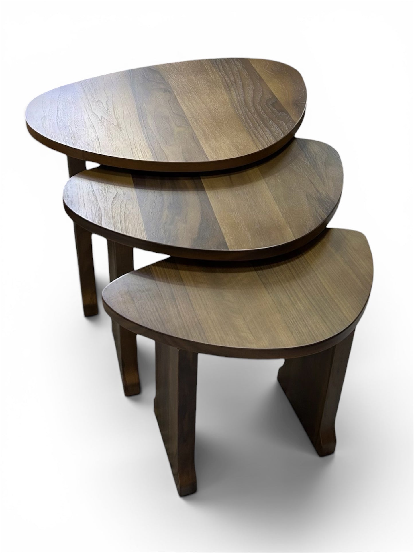 3er Tisch-Set aus Holz