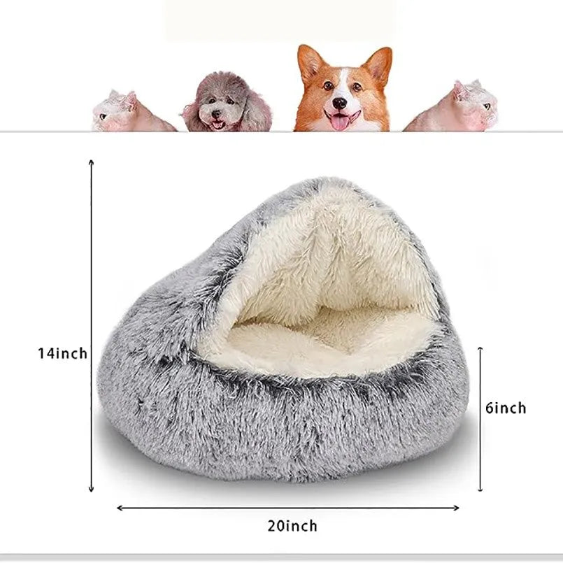 CozyPaws 2-in-1 Katzen- und Kleinhundebett