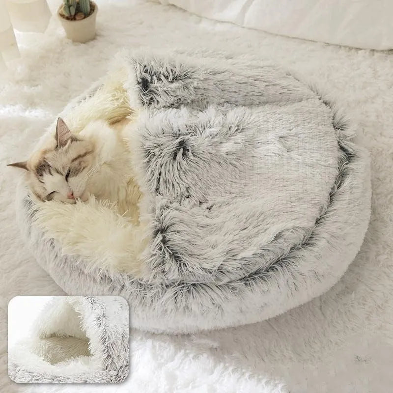 CozyPaws 2-in-1 Katzen- und Kleinhundebett