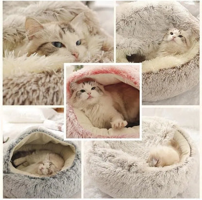 CozyPaws 2-in-1 Katzen- und Kleinhundebett